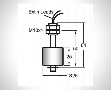  MINI FLOAT GUIDED LEVEL SWITCHES FOR LIQUIDS -MFGS